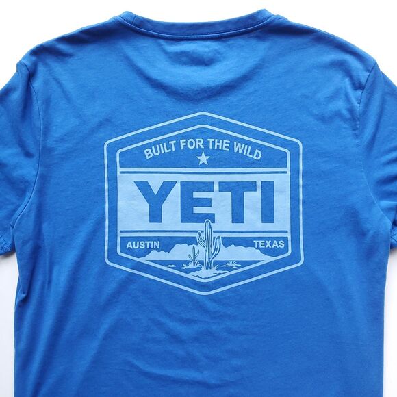 Yeti Other - YETI Shirt Size S Blue Austin Texas Built for the Wild Camping Hiking Gym Casual